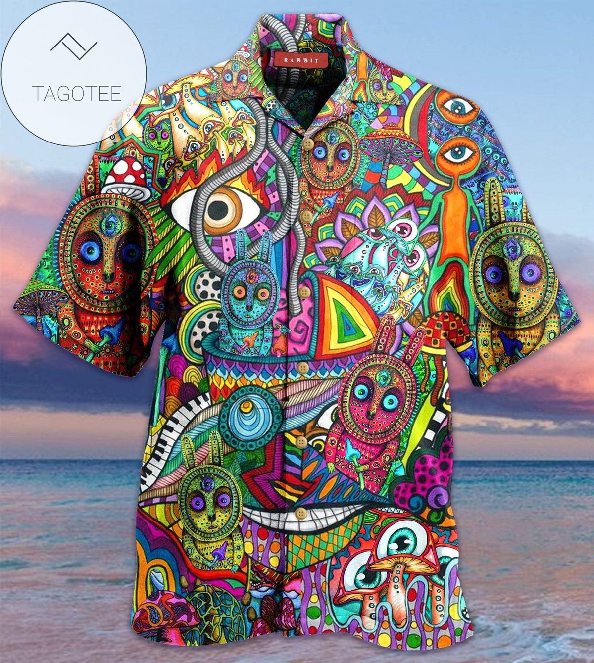 Amazing Colorful Light Bowling Unisex Hawaiian Aloha Shirts