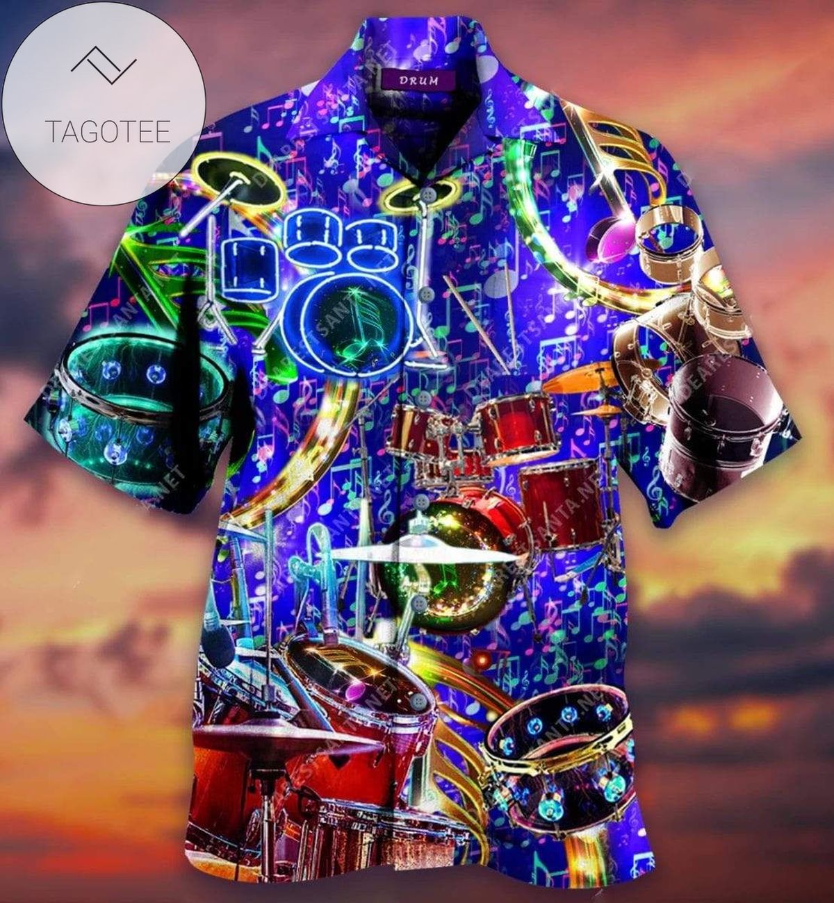 Amazing Colorful Light Bowling Unisex Hawaiian Aloha Shirts