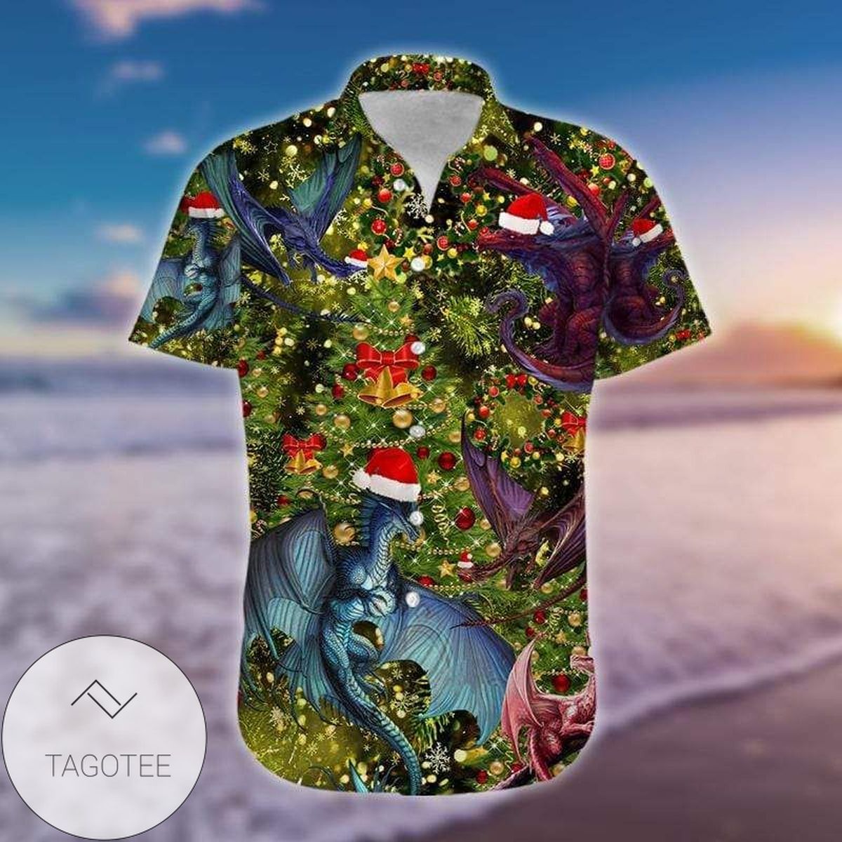 Amazing Dolphin In the heart of ocean Printed Hawaiian Shirt