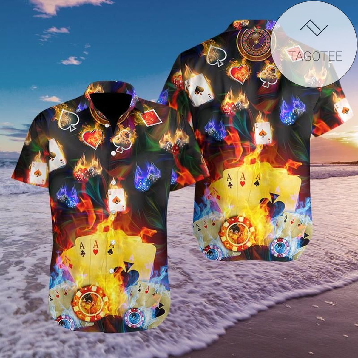 Amazing German Shepherd Colorfull Hippie Hawaiian Shirt