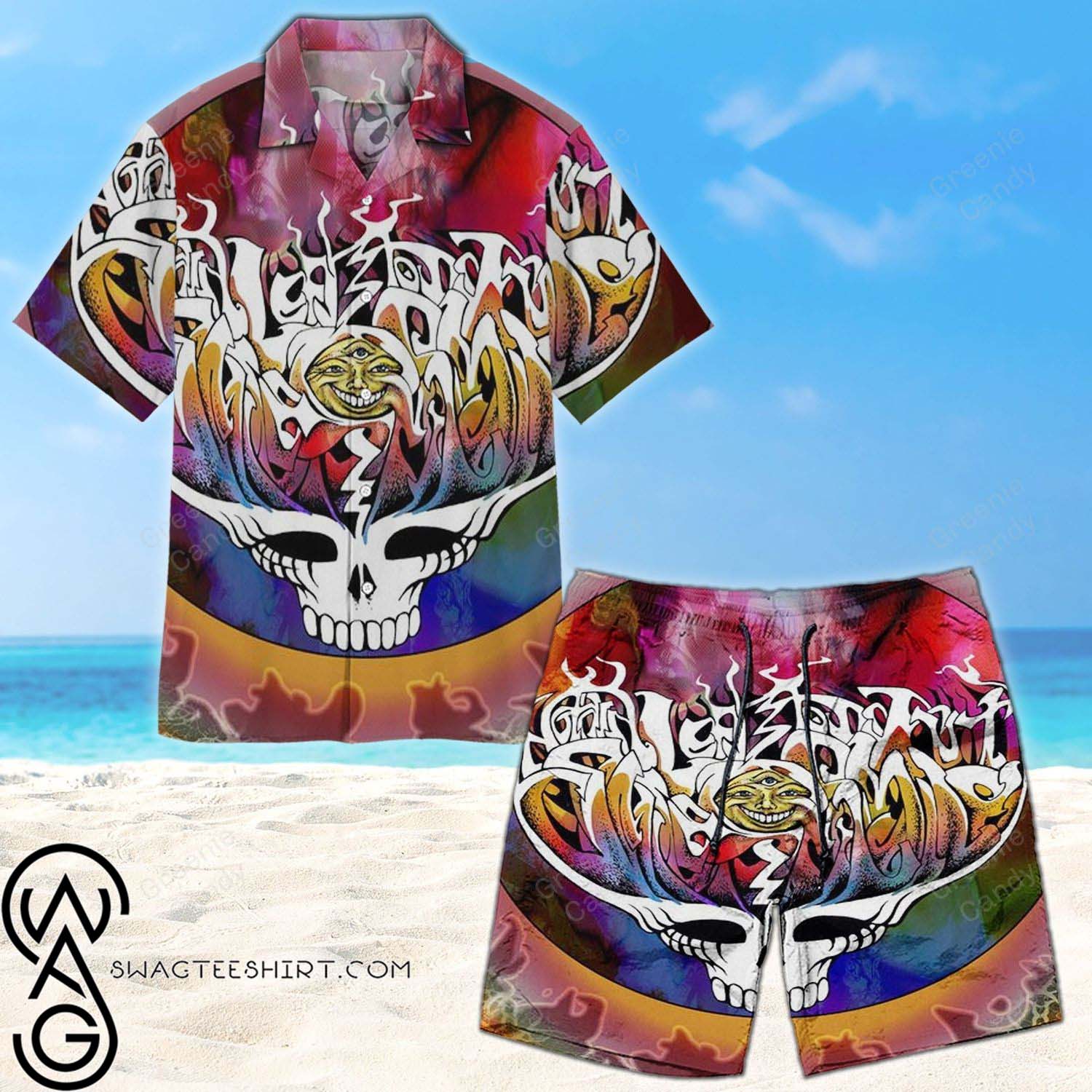 Amazing Grateful Dead All Over Print Aloha Hawaiian Shirt And Beach Short