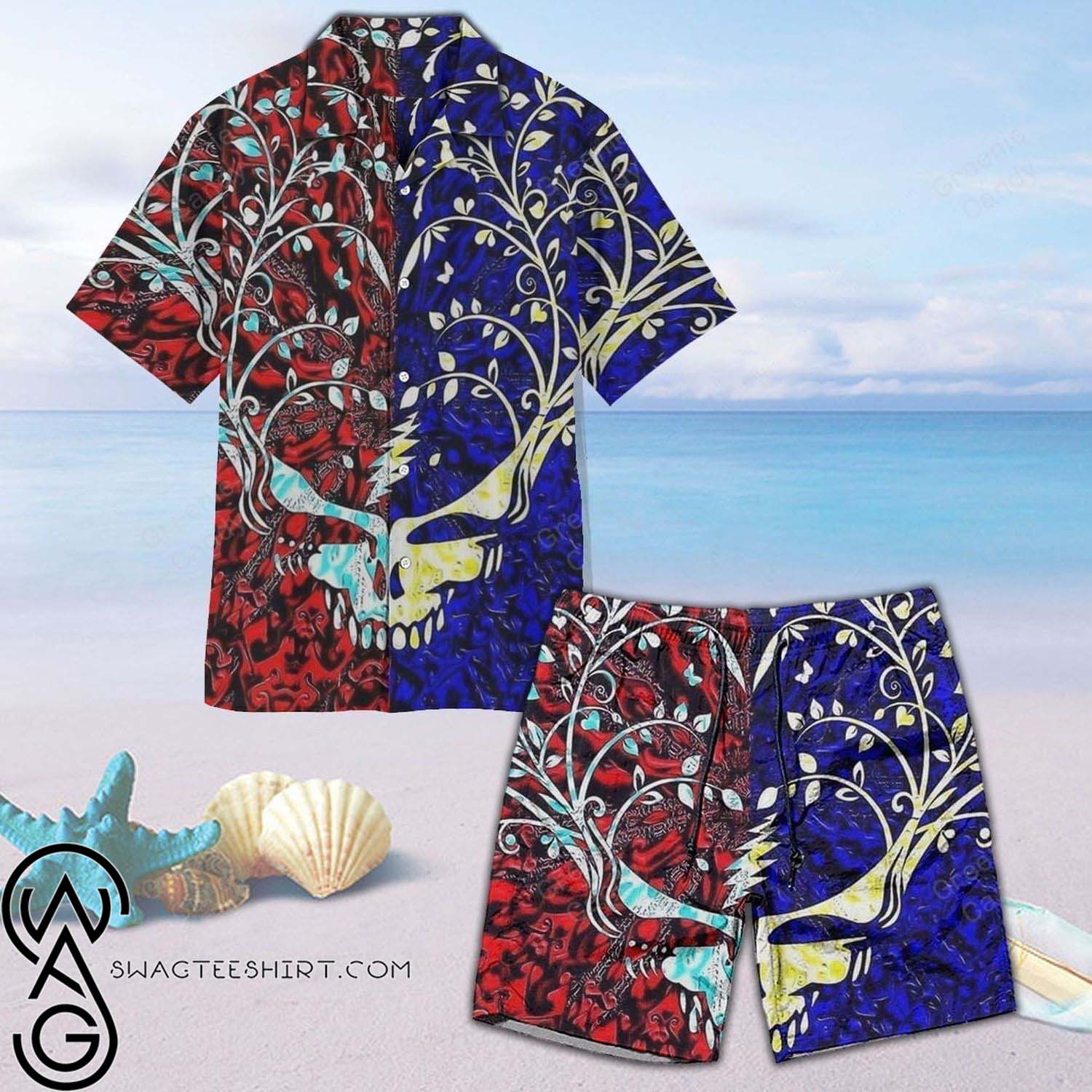 Amazing Grateful Dead All Over Print Aloha Hawaiian Shirt And Beach Short