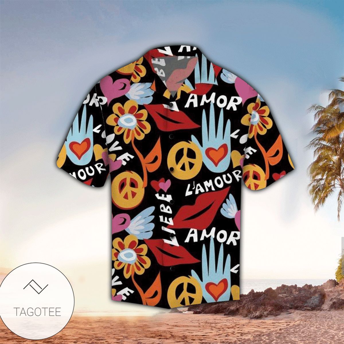 Amazing Hippie Jungle Cats Hawaiian Shirt