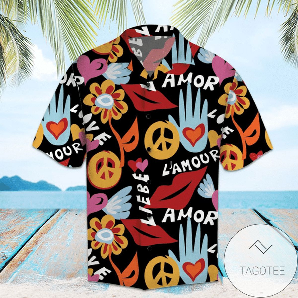 Amazing Hippie Jungle Cats Hawaiian Shirt