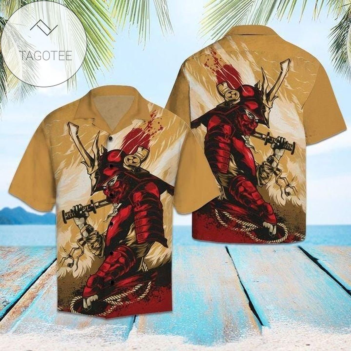 Amazing Red Tractors In Beautiful Place Unisex 2022 Authentic Hawaiian Aloha Shirts