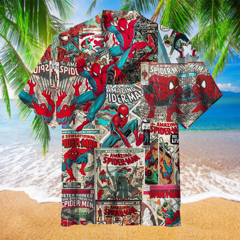 Amazing Spiderman Comics Hawaiian Shirt