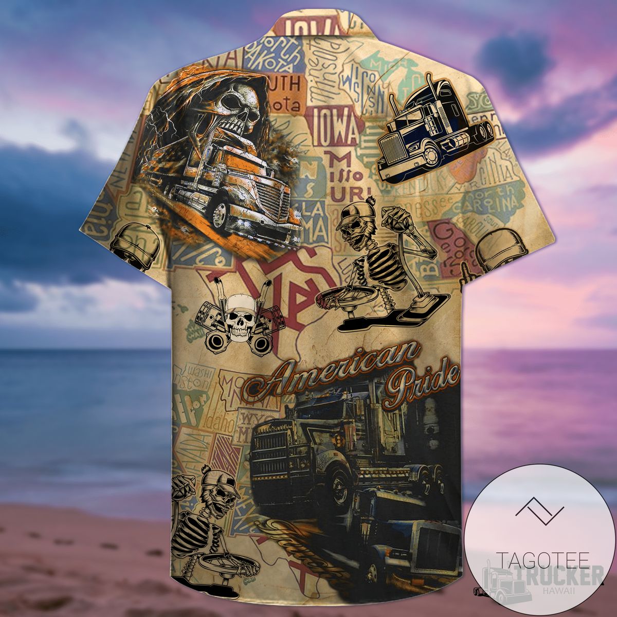 Amazing Truck Vintage Unisex Hawaiian Shirts