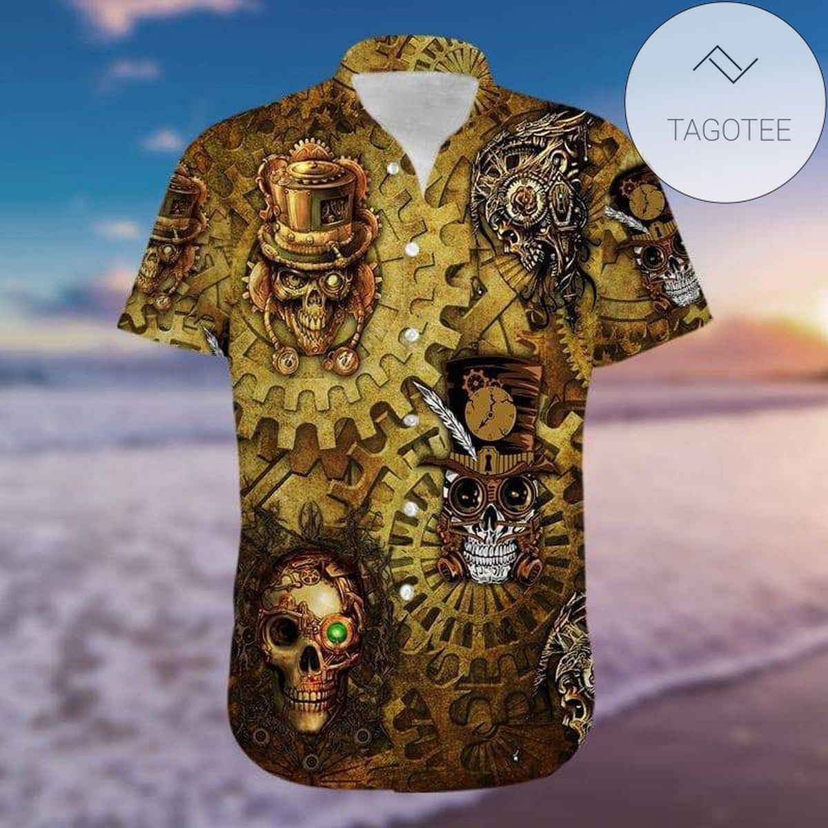 Amazing Viking Wolf Tropical Polyester Hawaiian Shirt