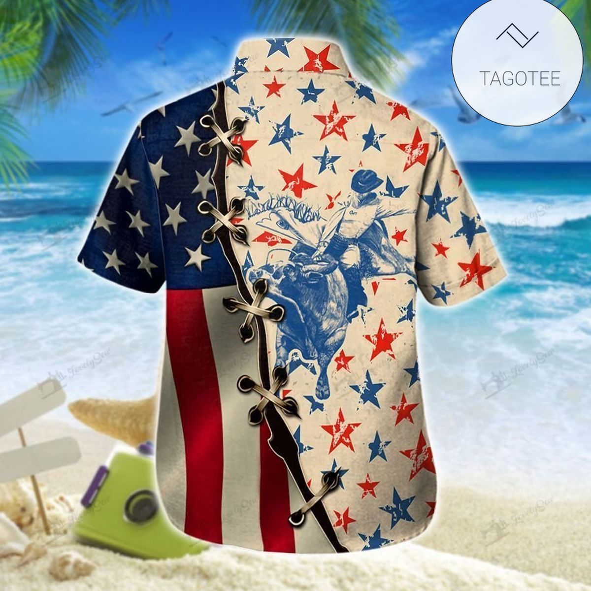 America Flag Golf Hawaiian Shirt