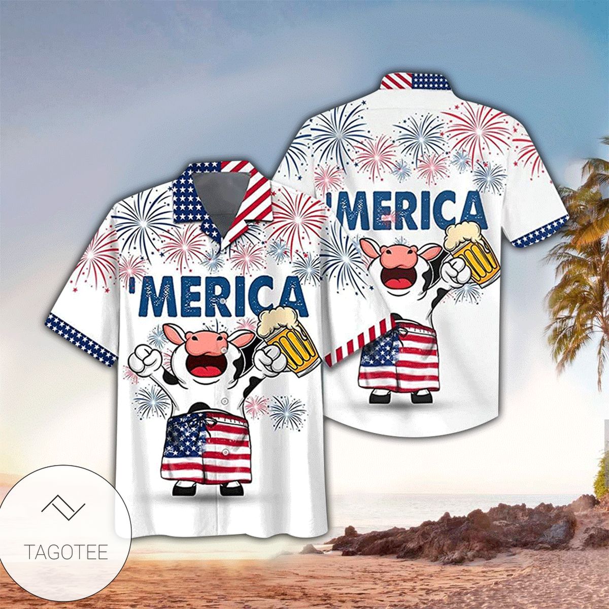 America Golf Hawaiian Shirt