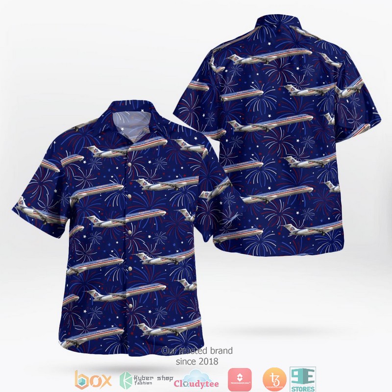 American Airlines Boeing 777-300ER Hawaiian Shirt