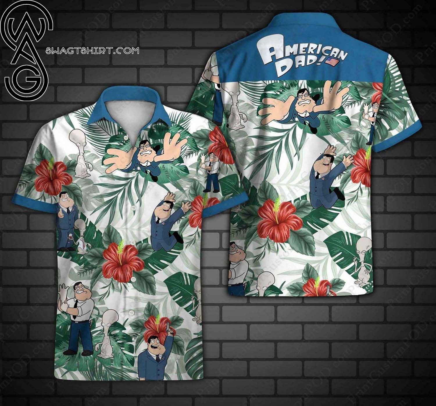 Ambulance Pattern Summer Hawaiian Shirt