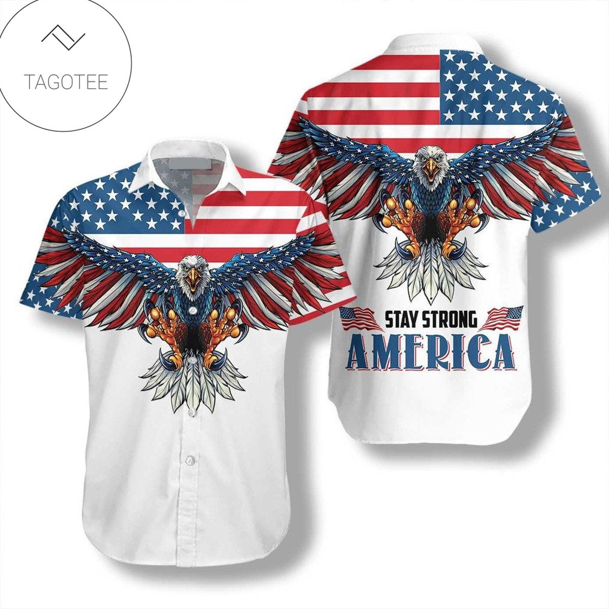 American Eagle Happy independence Day Hawaii Shirt