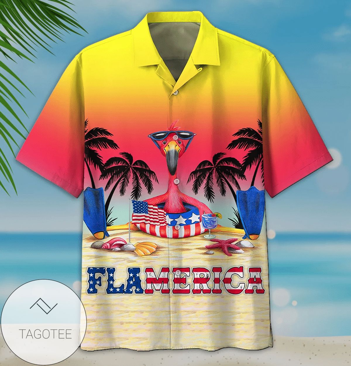 American Flag Faith Over Fear Jesus Hawaiian Shirt