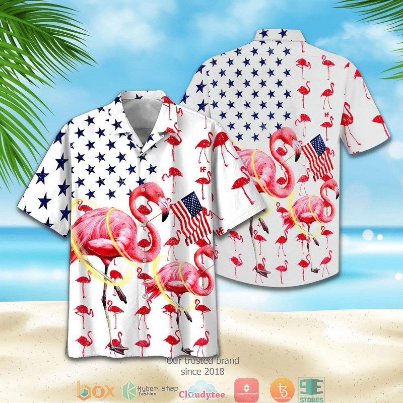 American Flag Eagle Statue of Liberty We The People Hawaiian Shirt