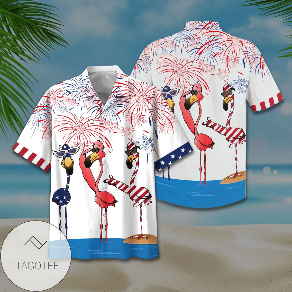 American Flag Special Patriotic Eagle Hawaiian Aloha Shirt