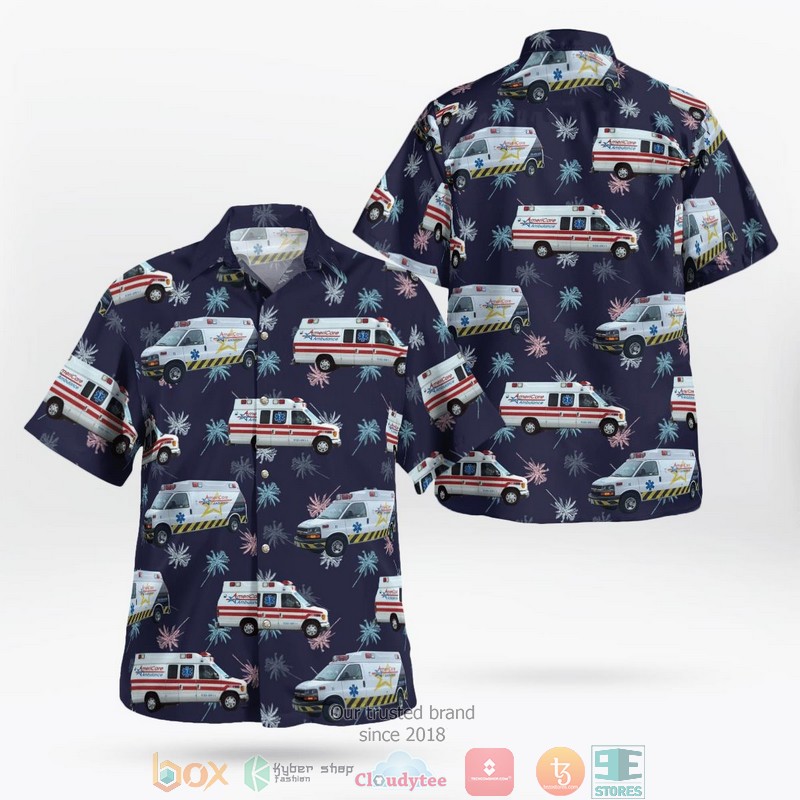 AMR Air Ambulance Learjet 35 Hawaiian Shirt