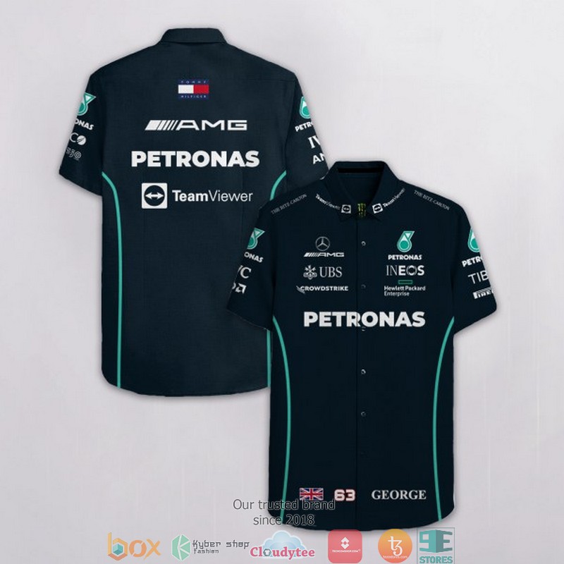 AMG Petronas Team Viewer Lewis 44 Hawaiian Shirt