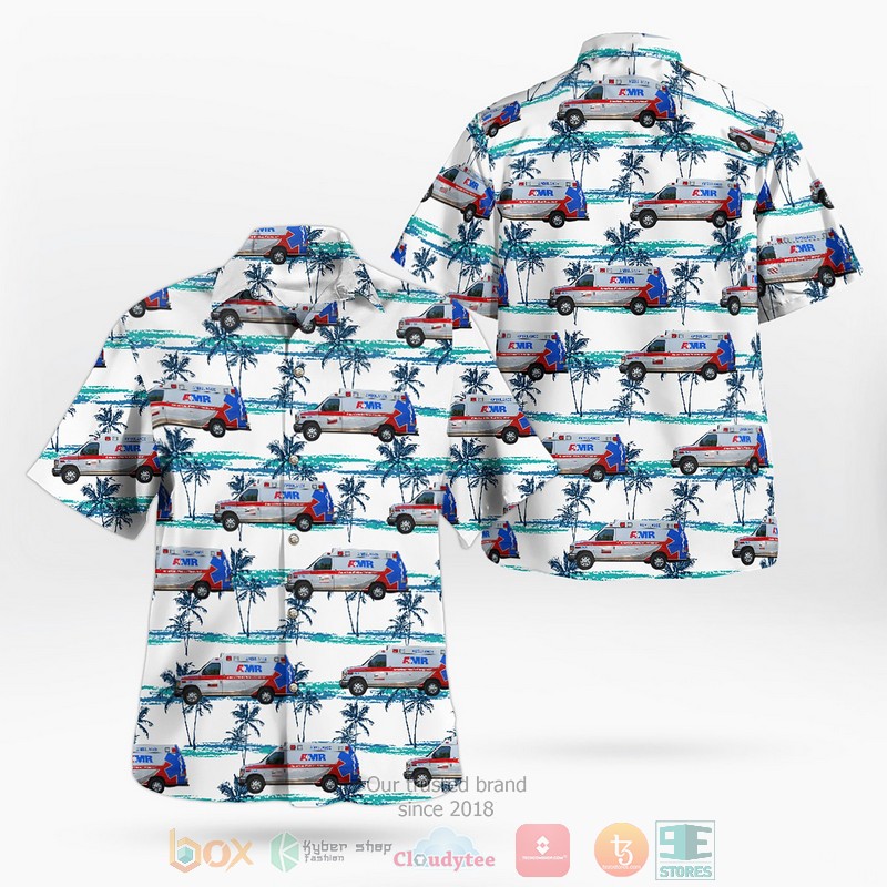 Amsterdam-Amstelland Netherlands Brandweer Amsterdam-Amstelland Kazerne Dirk Hawaii 3D shirt