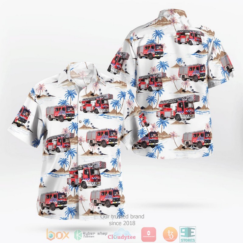 AMR Ambulance Ford E-Series Hawaiian Shirt