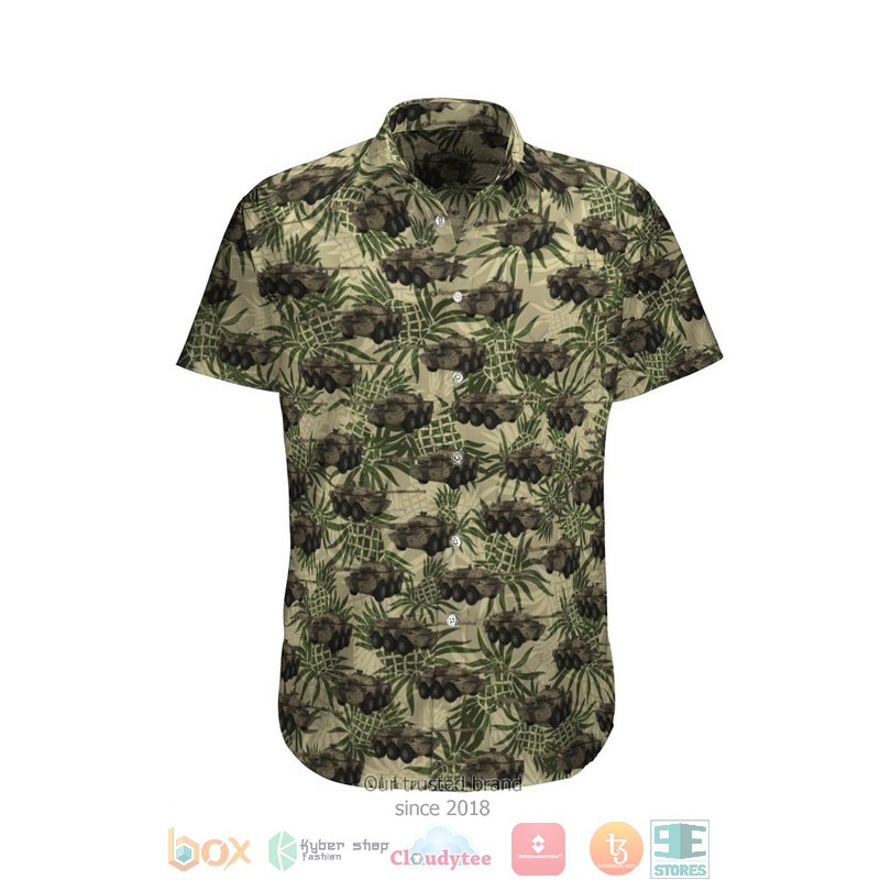 AMX-10 RC FRENCH ARMY Coconut Hawaiian Shirt, Short