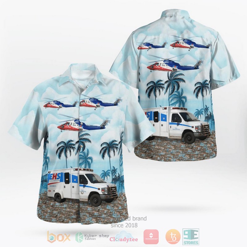 and Prairie Fire Department Fireboat Hawaiian Shirt