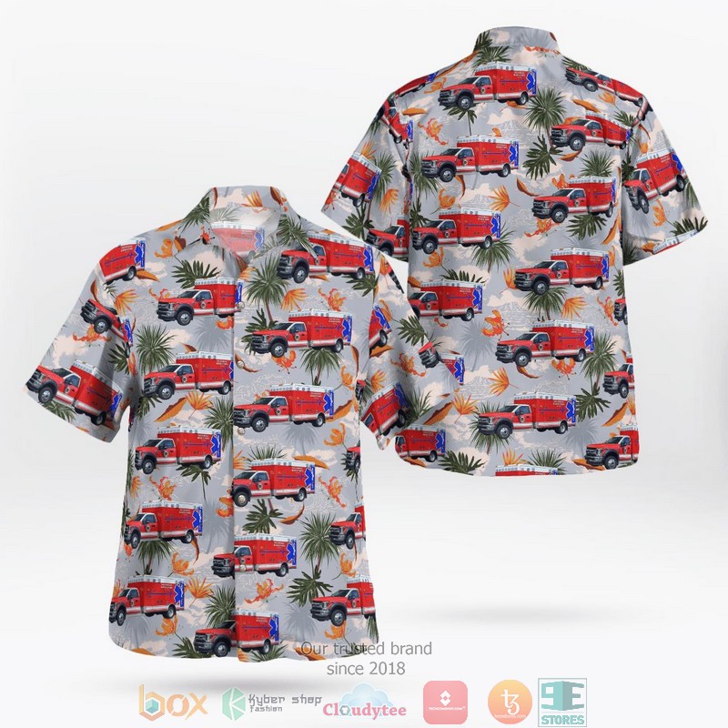 Amsterdam-Amstelland Netherlands Brandweer Amsterdam-Amstelland Kazerne Dirk Hawaii 3D shirt