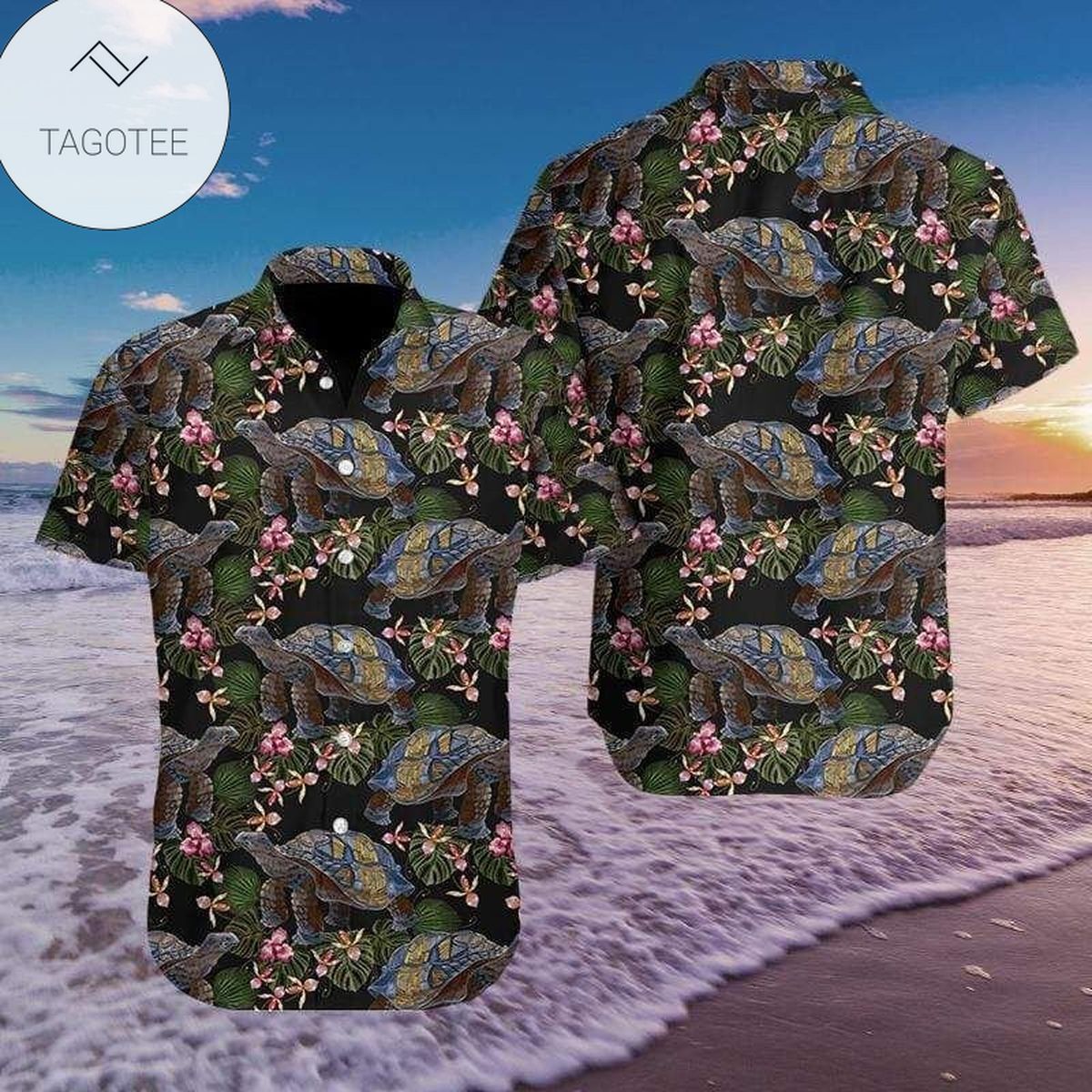 Animals And Tropical Flowers Hawaiian Shirt