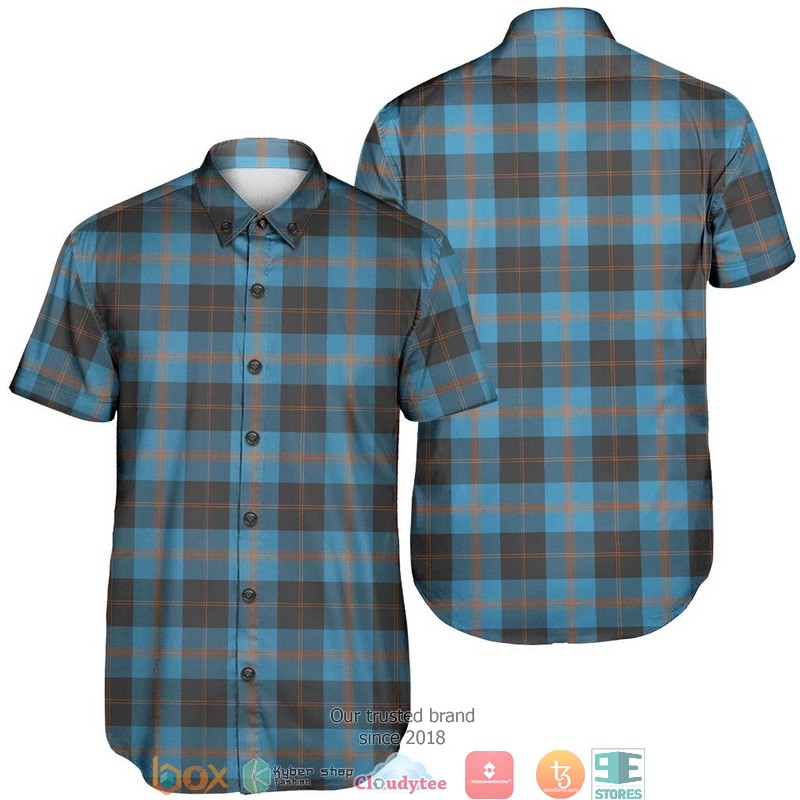 Angus Modern Tartan Short Sleeve Hawaiian Shirt