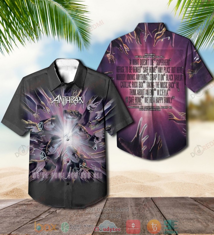 Anthrax band State of Euphoria Short Sleeve Hawaiian Shirt