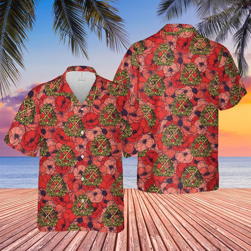 Anzac Day Australian Army Royal Australian Engineers RAE Hawaiian Shirt