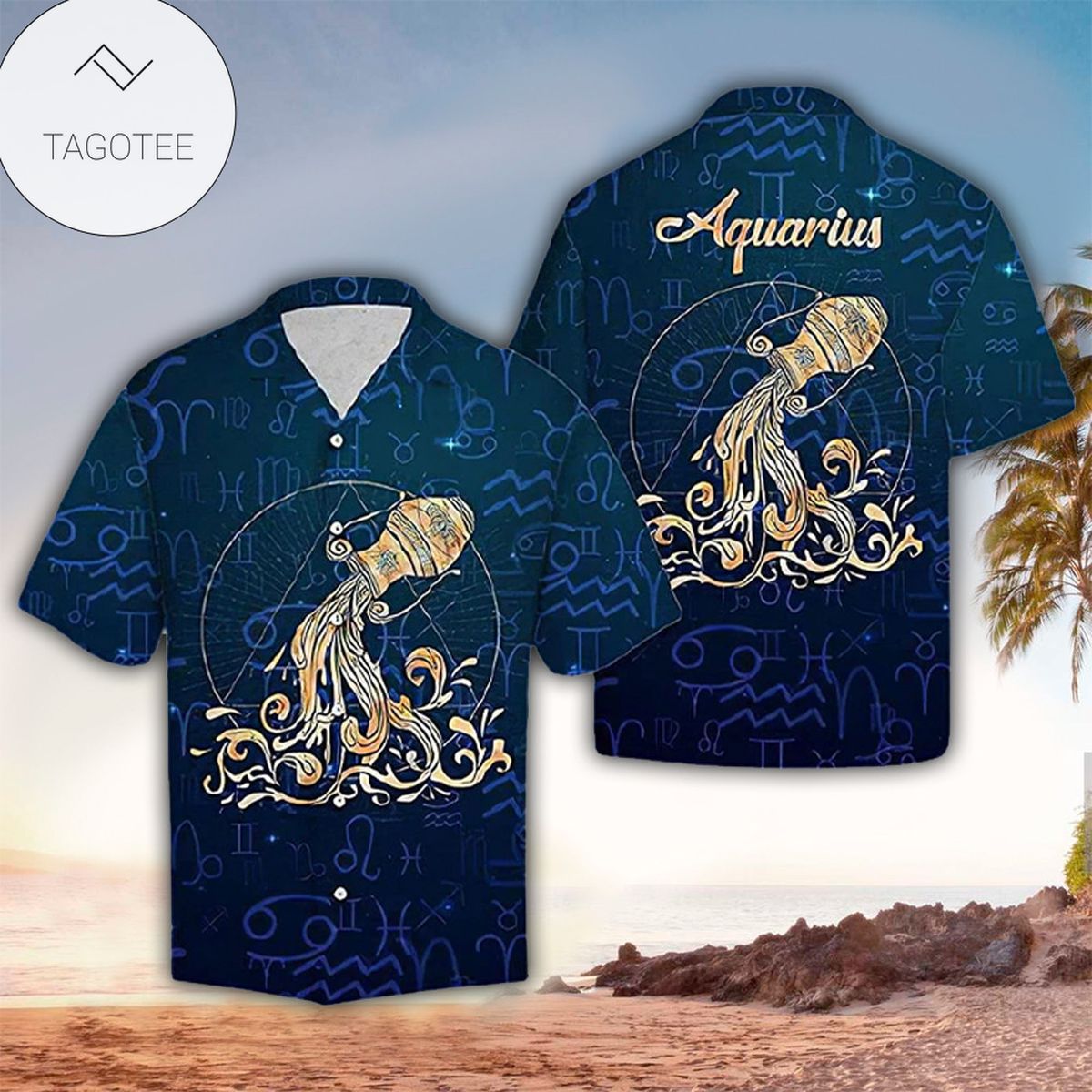 Aquarius Horoscope Hawaii Shirt