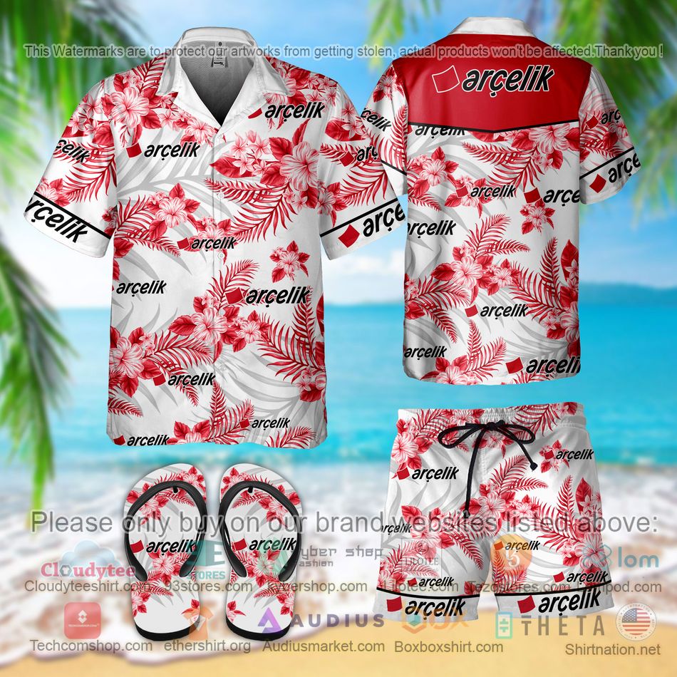 Arizona Cardinals Tommy Bahama Baja Mar Woven White Hawaiian Shirt