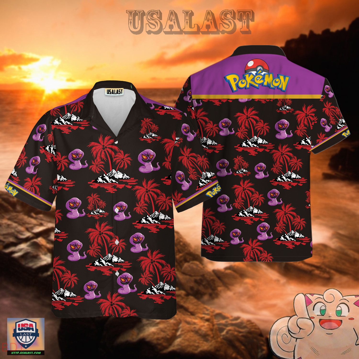 Arbok Pokemon Hawaiian Shirt