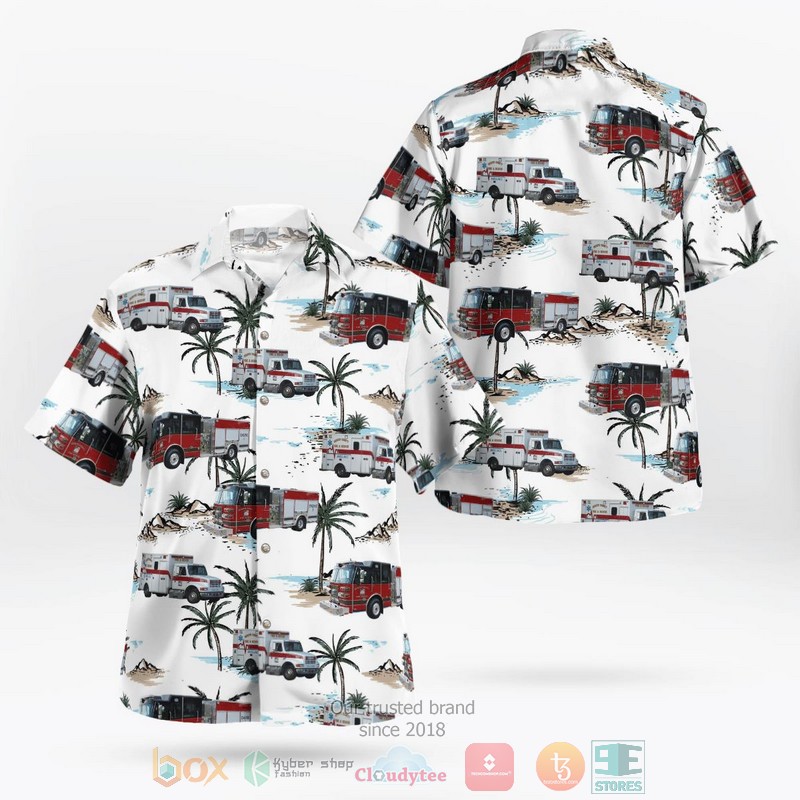 Area Ambulance Service Cedar Rapids Iowa Fleet Hawaiian Shirt