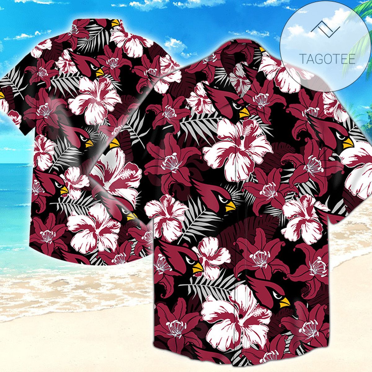 Arizona Cardinals Tropical Flower Authentic Hawaiian Shirt 2022