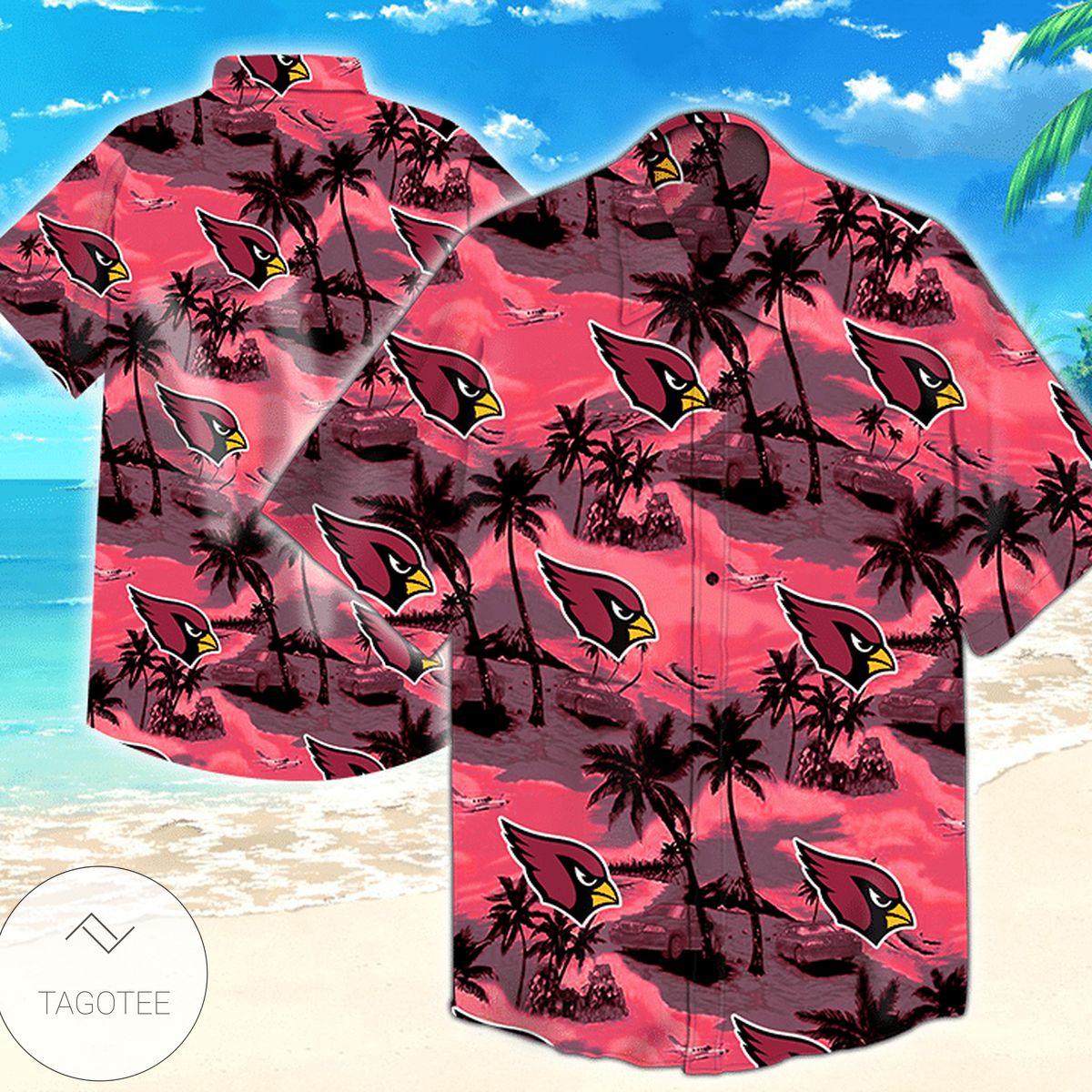 Arizona Cardinals Tropical Flower Authentic Hawaiian Shirt 2022