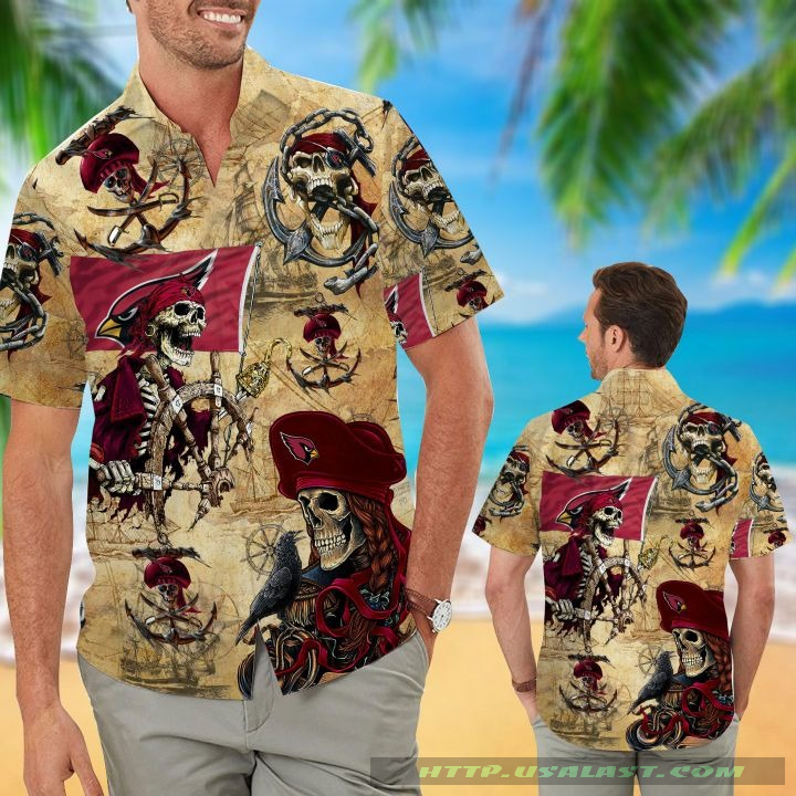 Arizona Cardinals Pirates Aloha Hawaiian Shirt