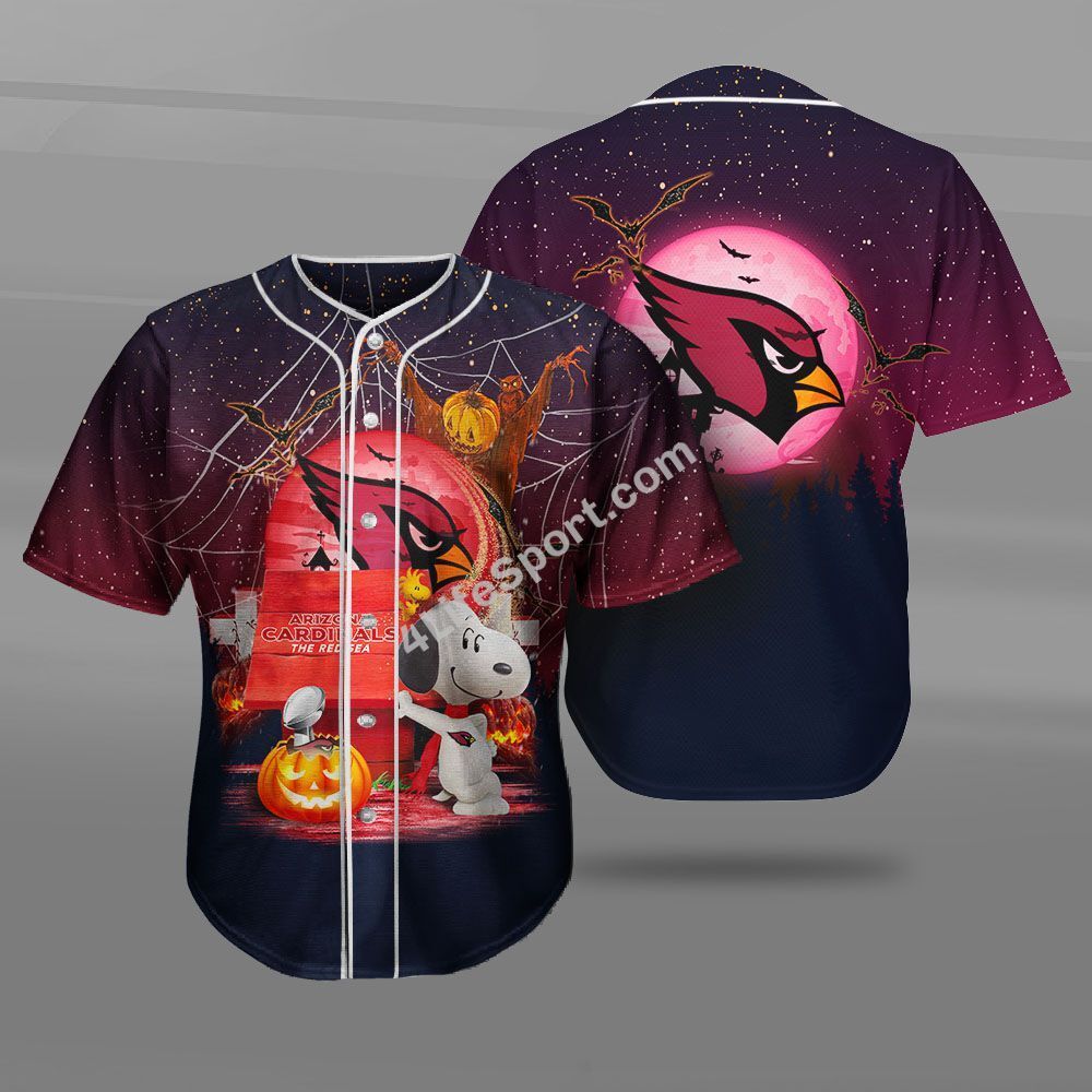 Arizona Cardinals Snoopy Baseball Jersey