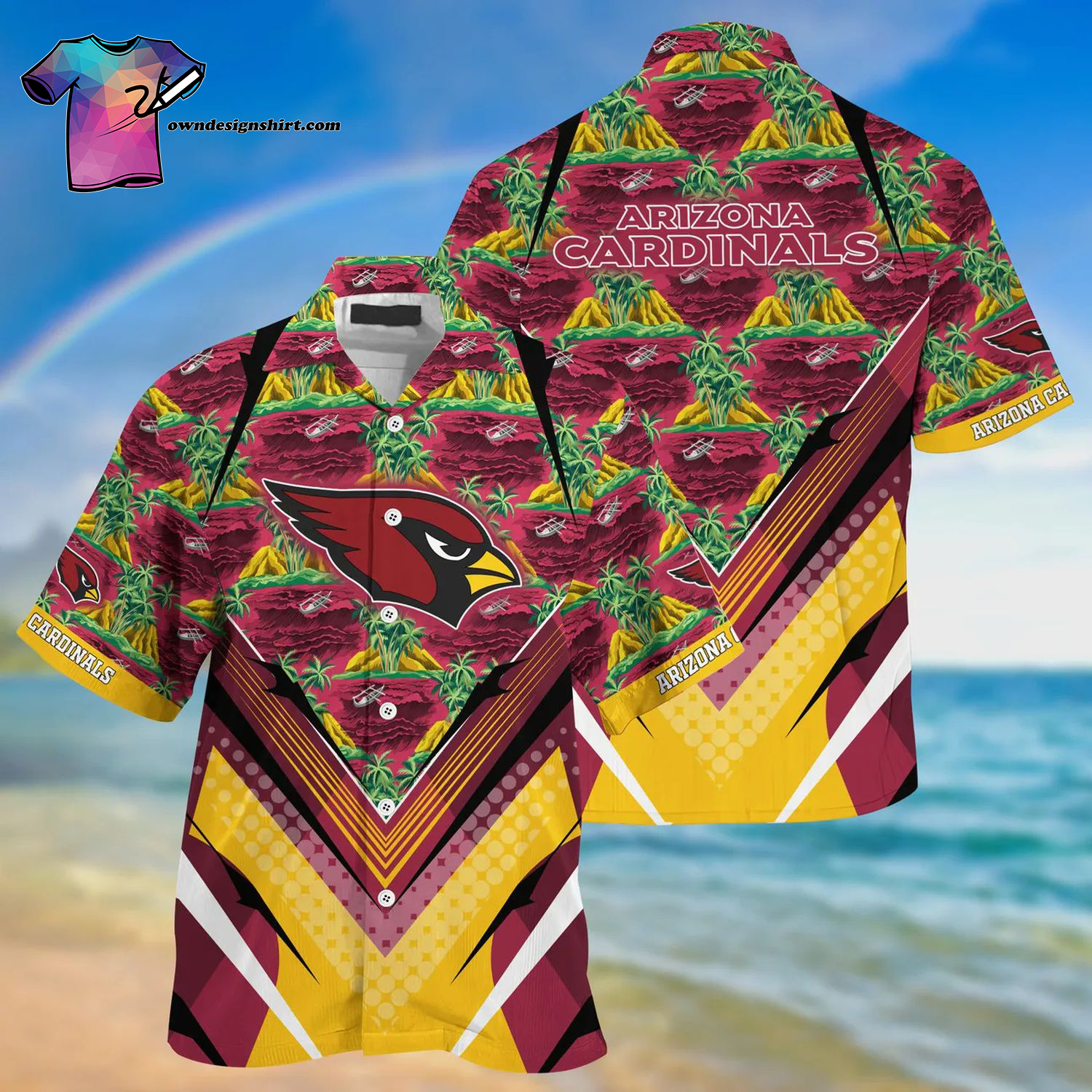 Arizona State Sun Devils All Over Print Aloha Hawaiian Shirt