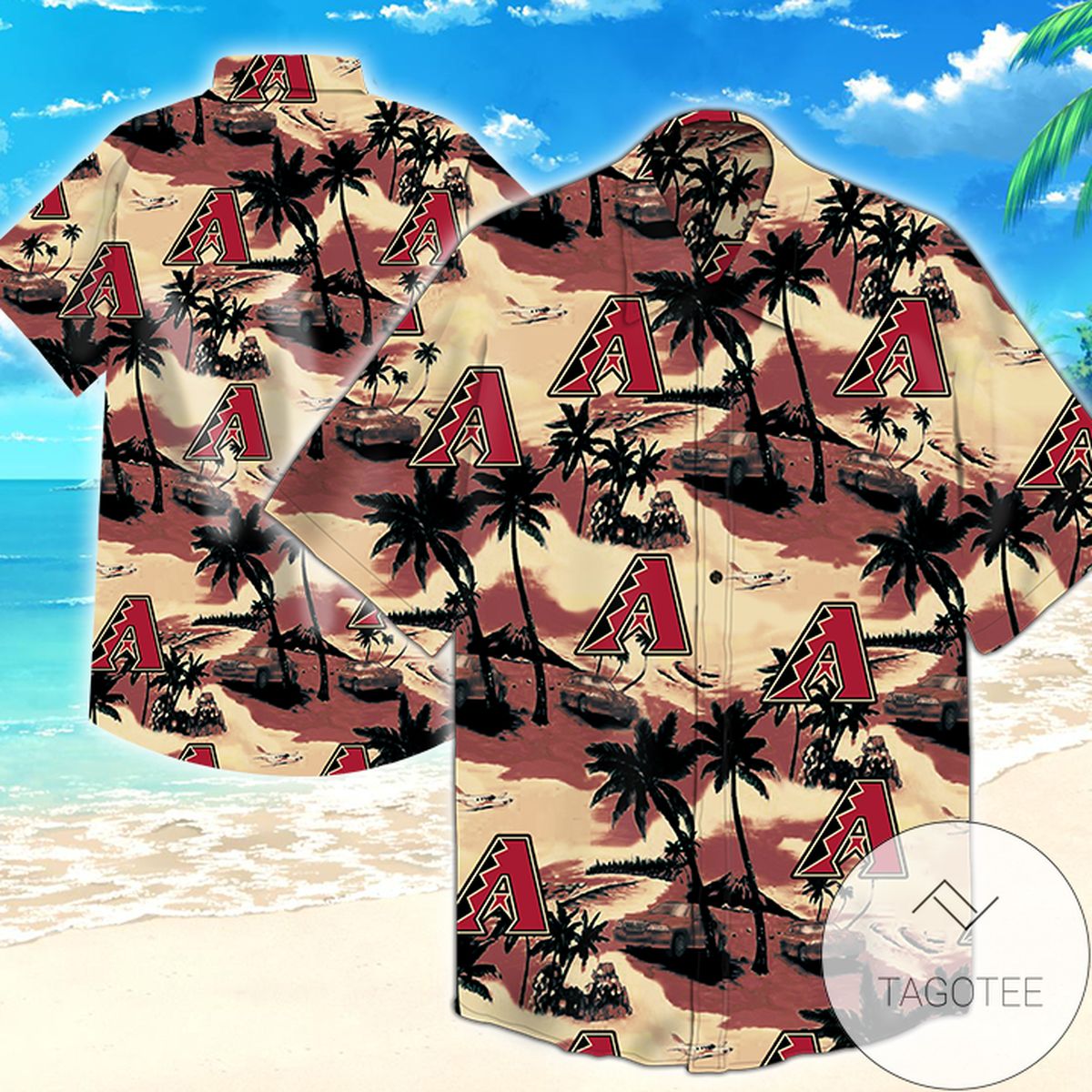 Arizona Diamondbacks 50th State Hawaiian Shirt