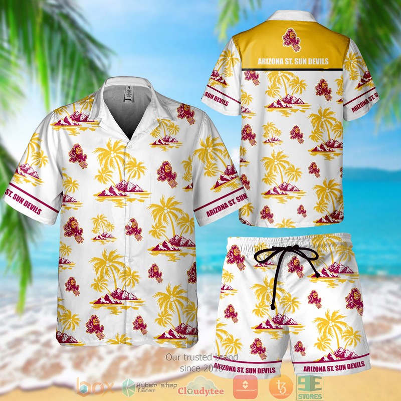 Arizona State Sun Devils Colosseum Make Like a Tree Camp Maroon Hawaiian Shirt