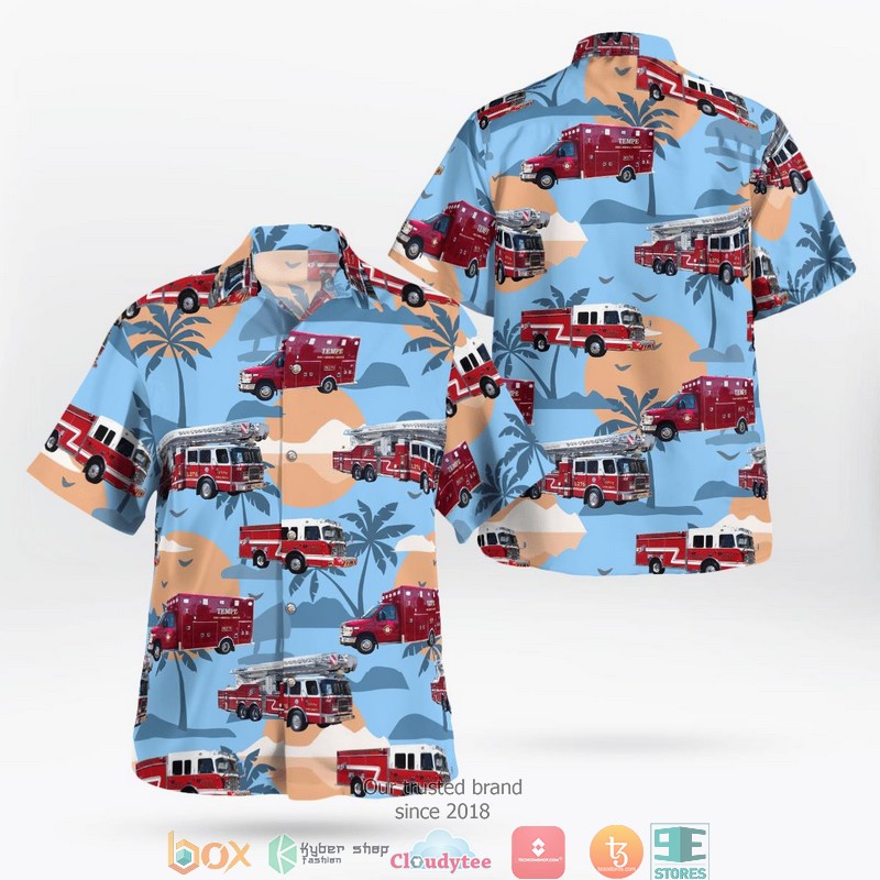 Arizona Sunrise Air Ambulance Eurocopter AS350B3 Ecureuil C N 3233 Hawaiian Shirt