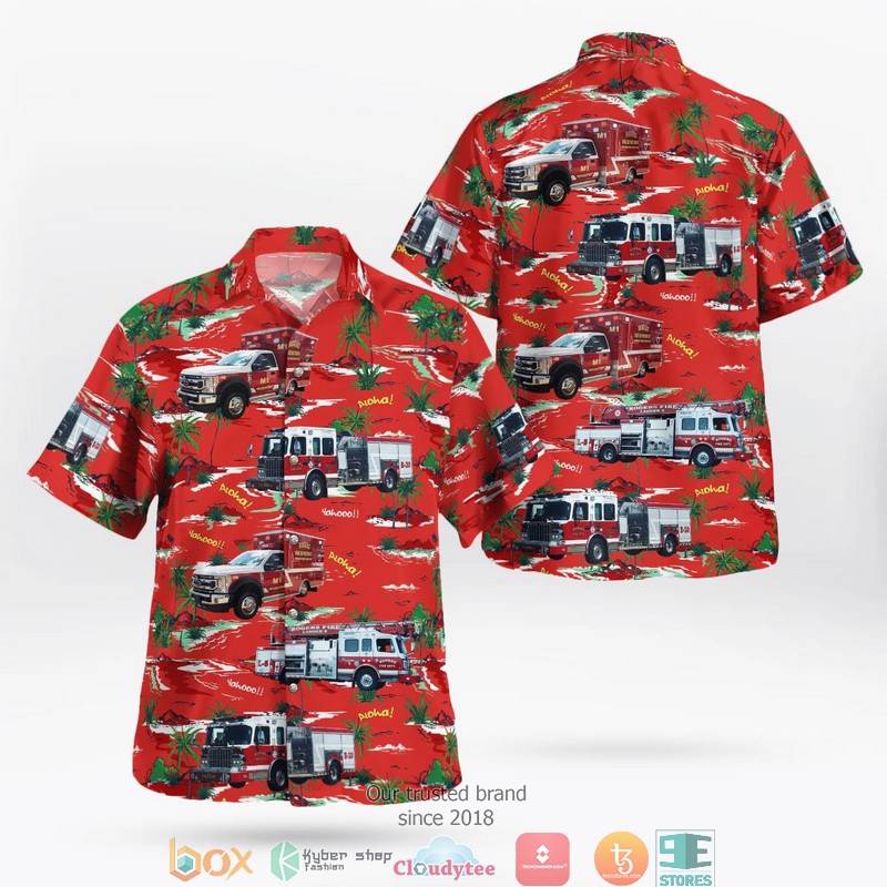 Arkansas State Police Fleet Independence Day Hawaiian Shirt