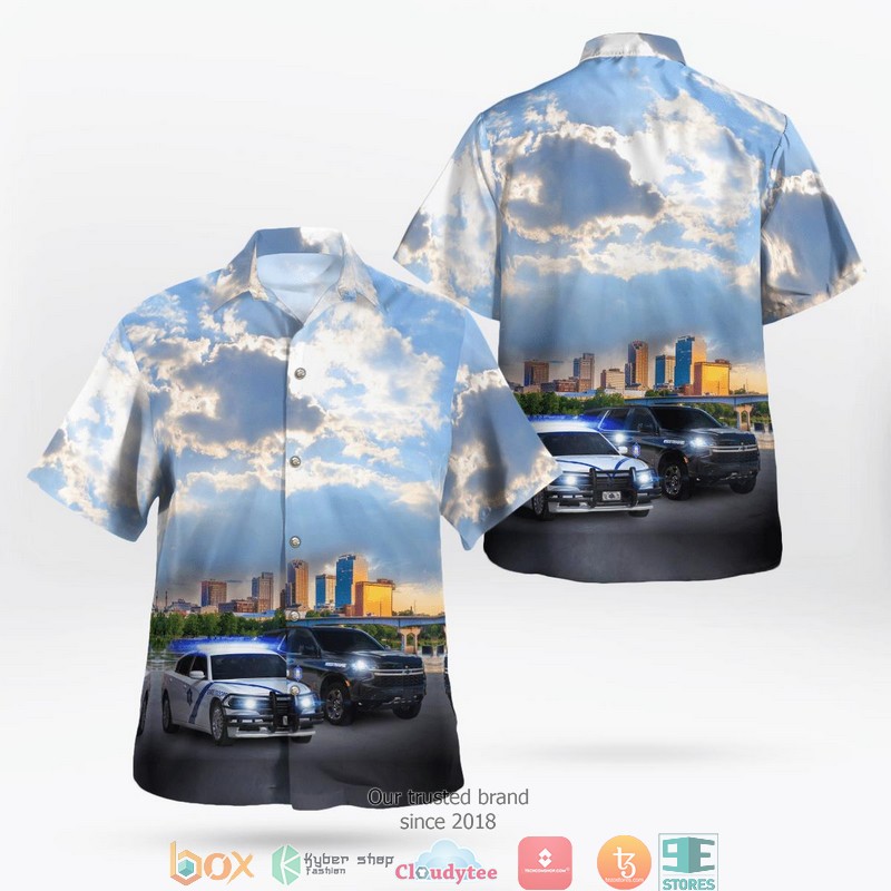 Arkansas State Police Fleet Independence Day Hawaiian Shirt