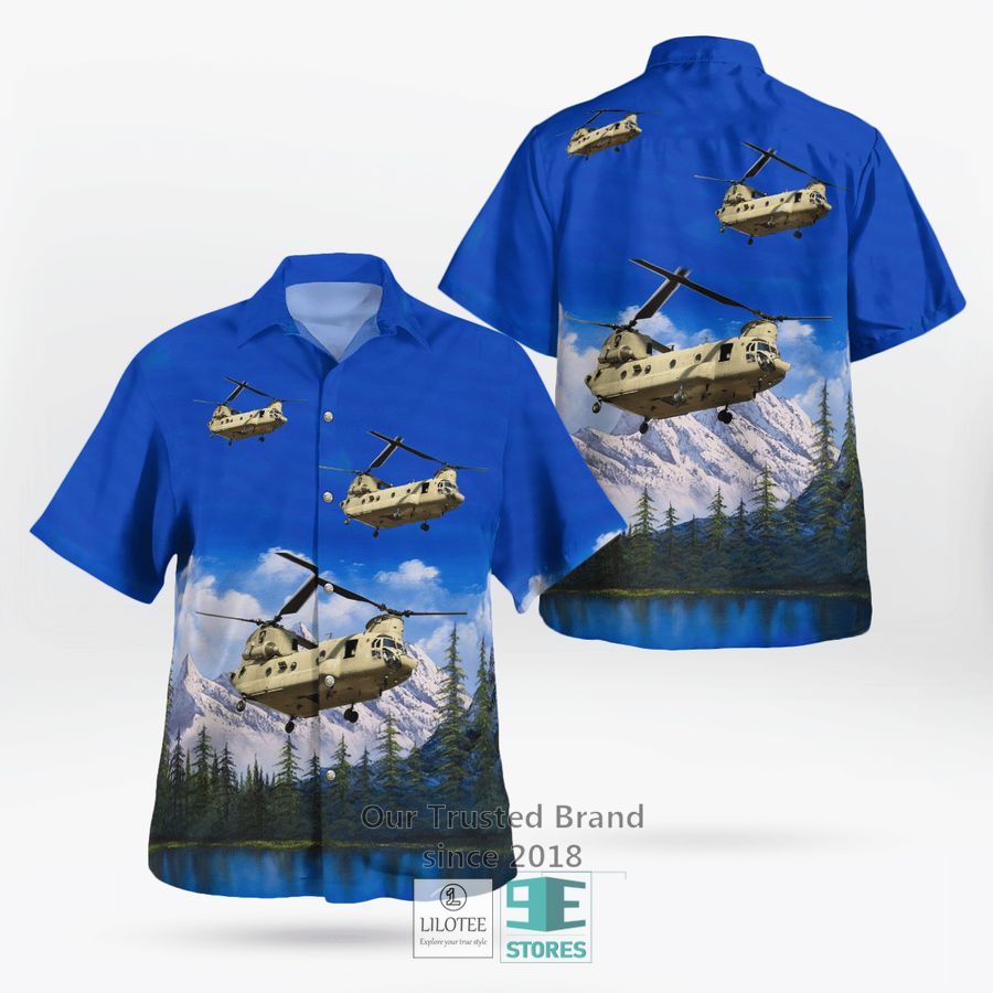 Army Ch-47 Chinook Casual Hawaiian Shirt