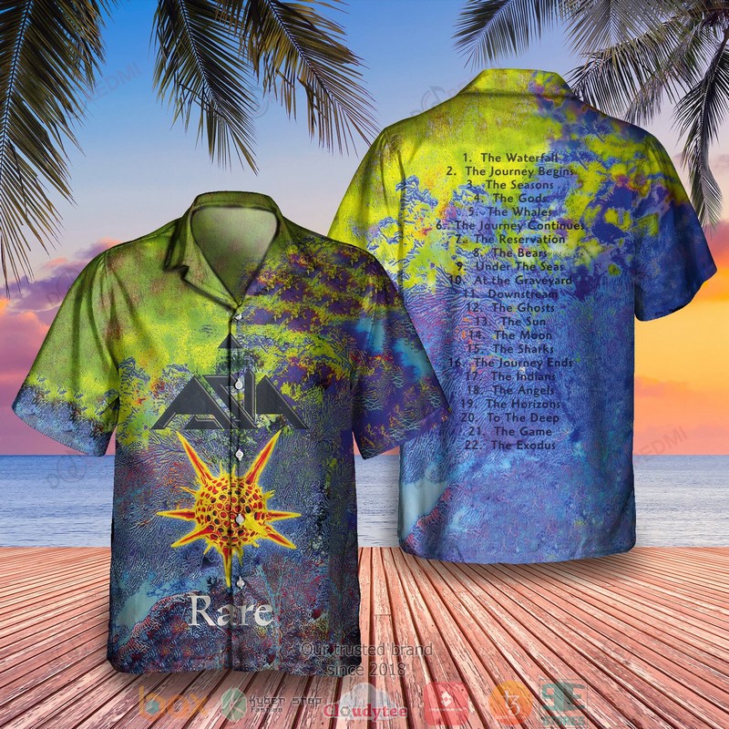 Asia band Spirit Of The Night Short Sleeve Hawaiian Shirt