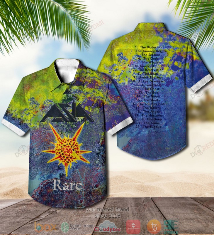 Asia band Spirit Of The Night Phoenix Short Sleeve Hawaiian Shirt