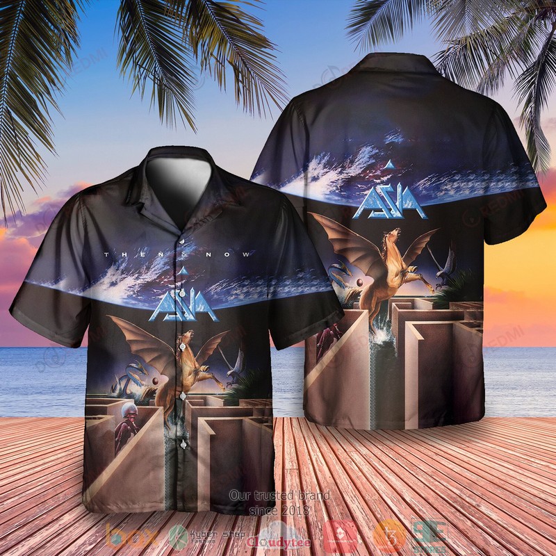 Asia band Spirit Of The Night Short Sleeve Hawaiian Shirt