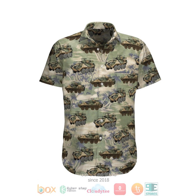 ASLAV Australian Army Navy Hawaiian Shirt, Short